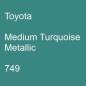 Preview: Toyota, Medium Turquoise Metallic, 749.